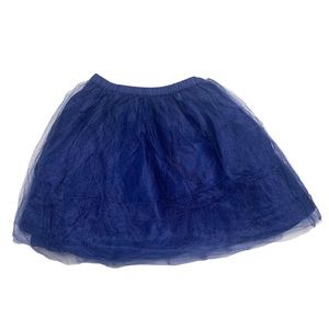 🆕 Mini Boden Ballet Ballerina Navy Blue Tulle Chiffon Tutu Elastic Waist Skirt